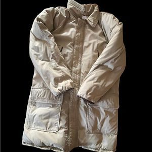 Long puffer down filled Canadian winter parka